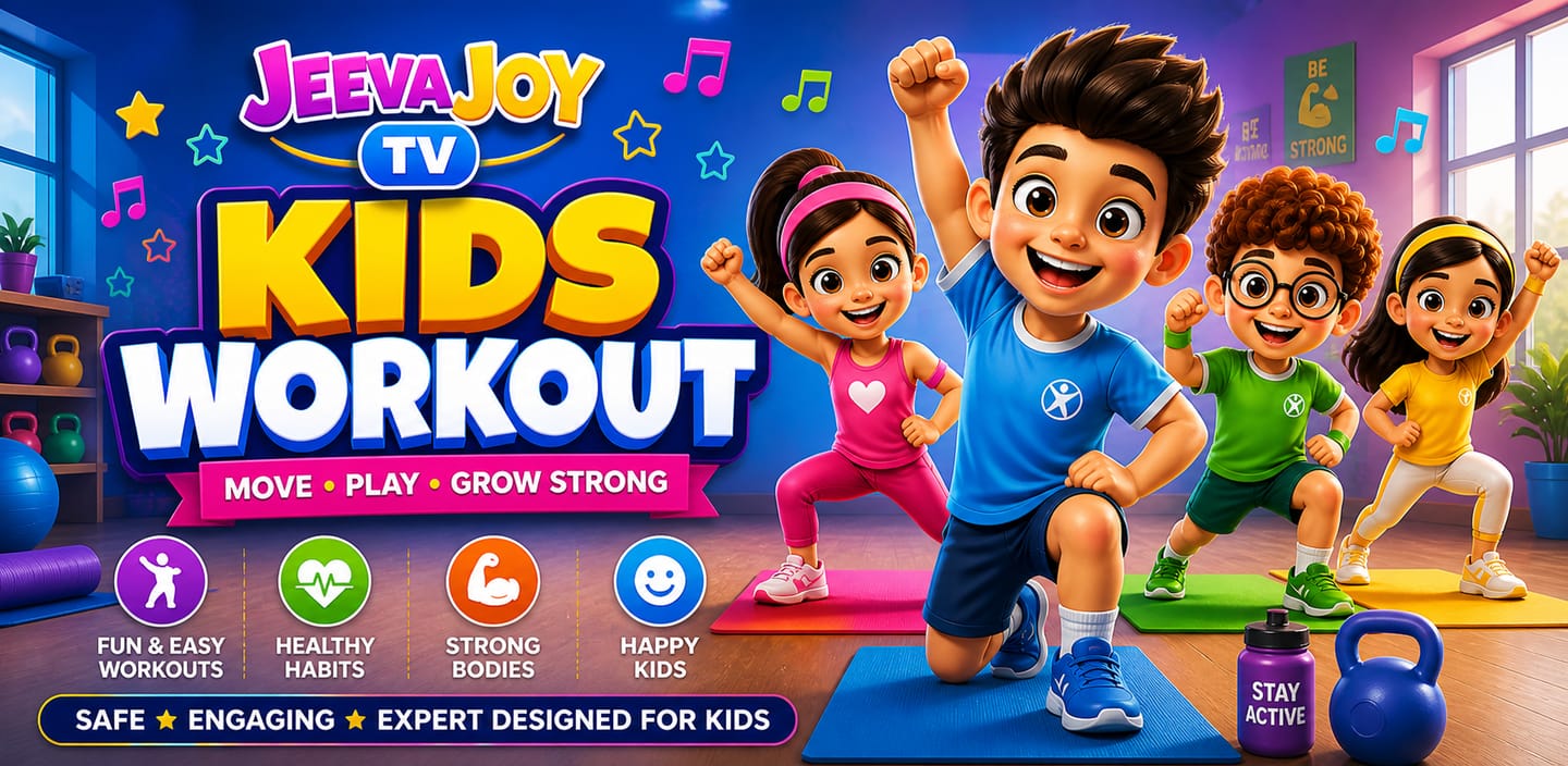 Jeeva Joy kids workout β slide 1